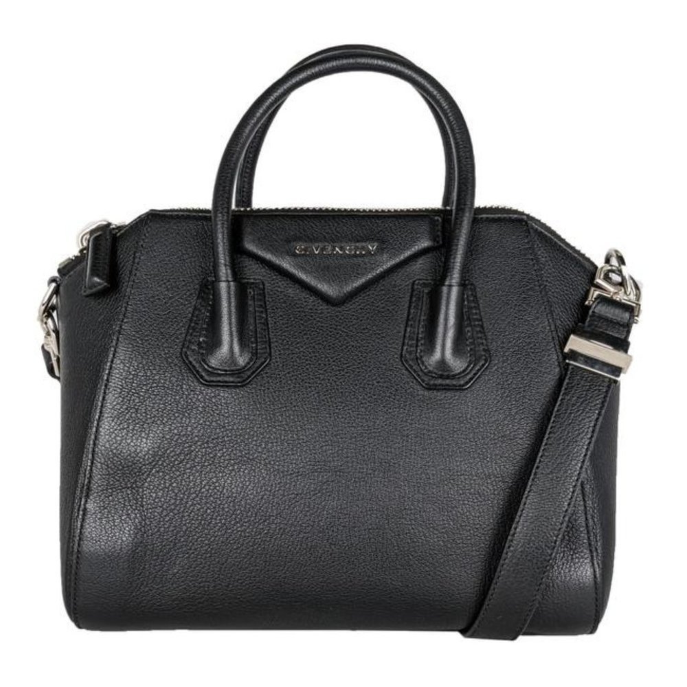 Givenchy Black Leather Satchel with Removable Strap